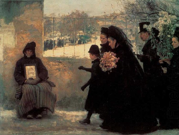Emile Friant All Saints' Day china oil painting image